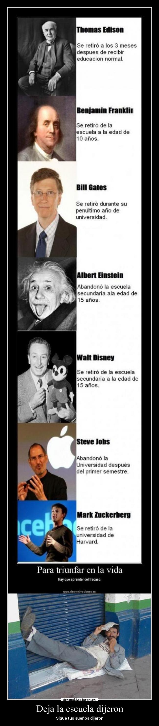 Deja la escuela dijeron - 