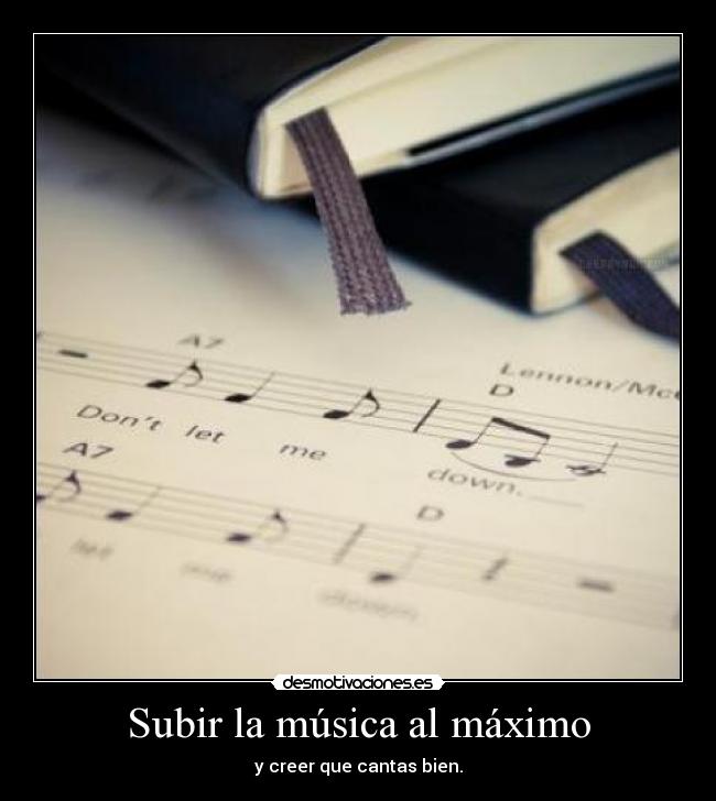 carteles musica musica maximo cantar desmotivaciones