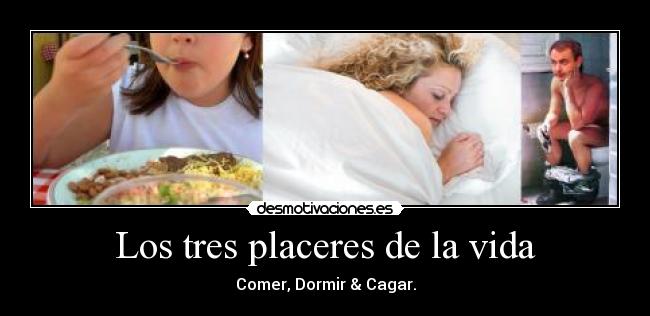 Los tres placeres de la vida -