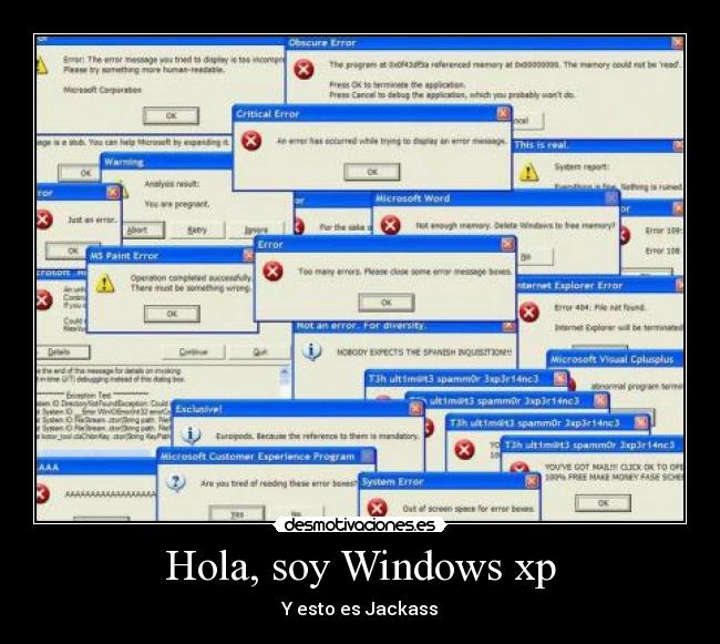 Hola, soy Windows xp - 