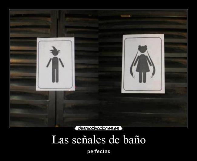 Las señales de baño - 