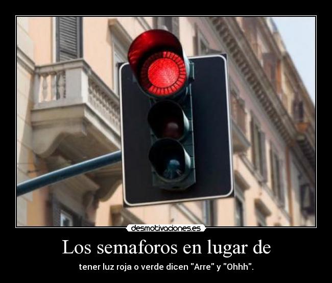 Los semaforos en lugar de -
