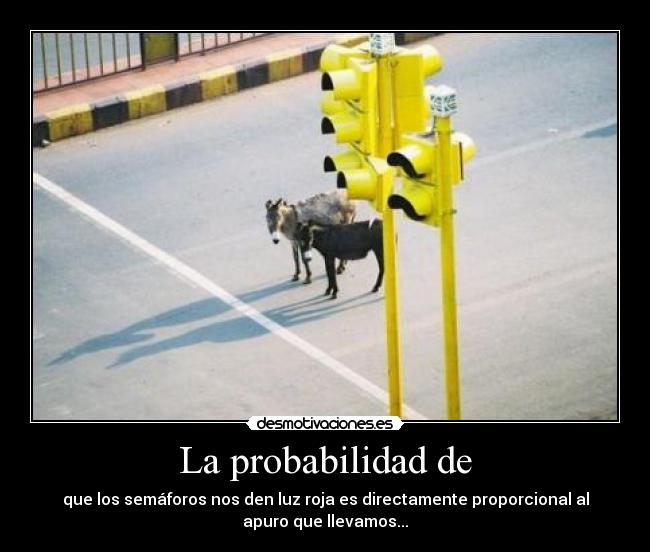 La probabilidad de - 