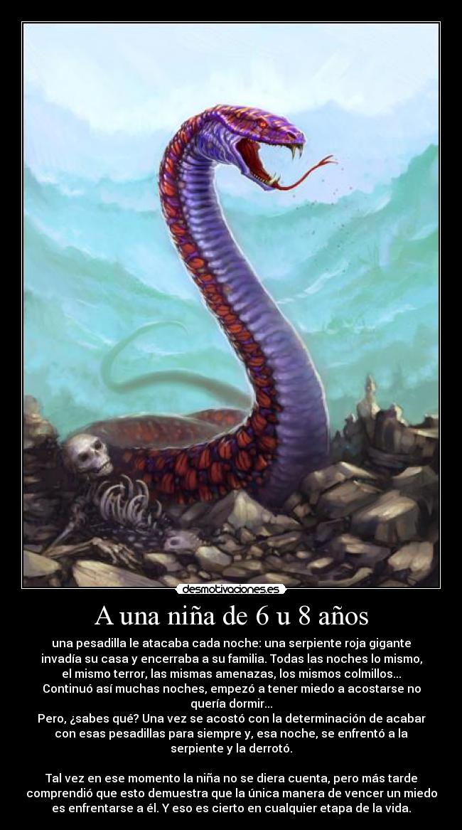 carteles historia real ddospuntos quiennosabes serpiente gigante pesadillas brr desmotivaciones