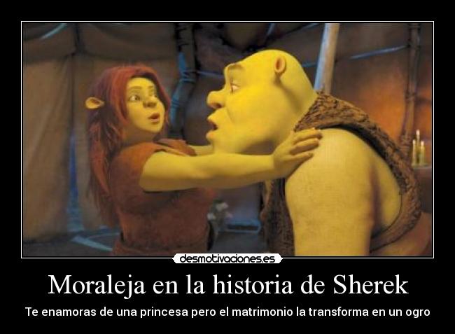 Moraleja en la historia de Sherek - 