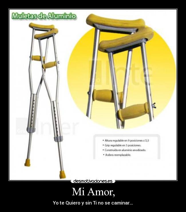 Mi Amor, - Yo te Quiero y sin Ti no se caminar...