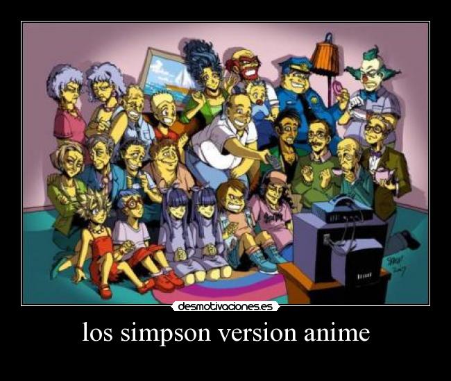 los simpson version anime - 