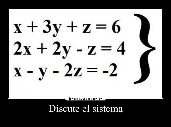 Discute el sistema - 