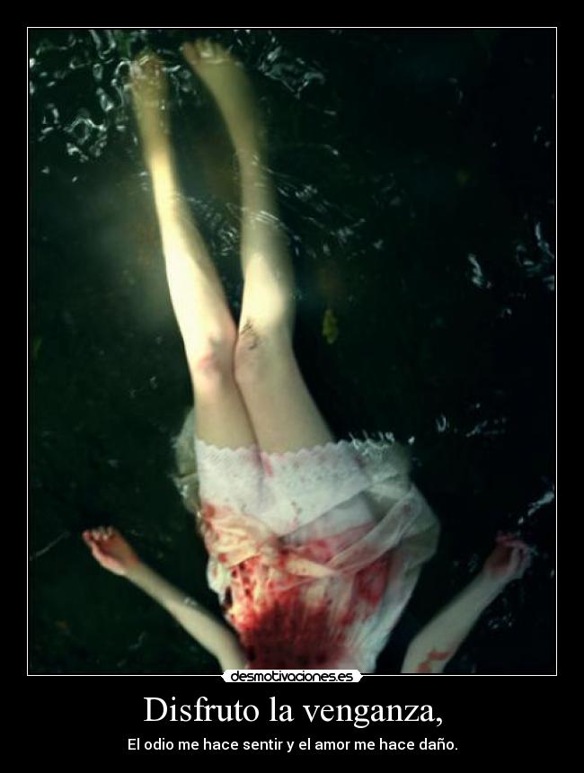 Disfruto la venganza, - 