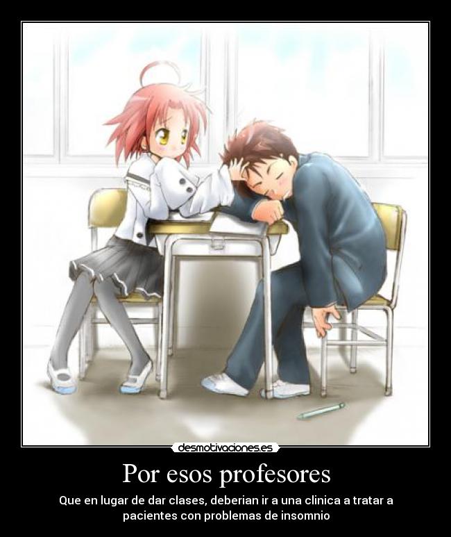 Por esos profesores -