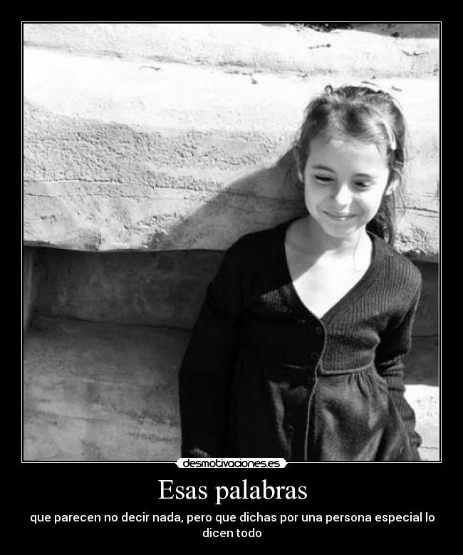 Esas palabras -