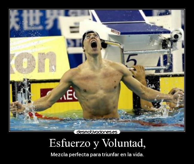 Esfuerzo y Voluntad, - Mezcla perfecta para triunfar en la vida.