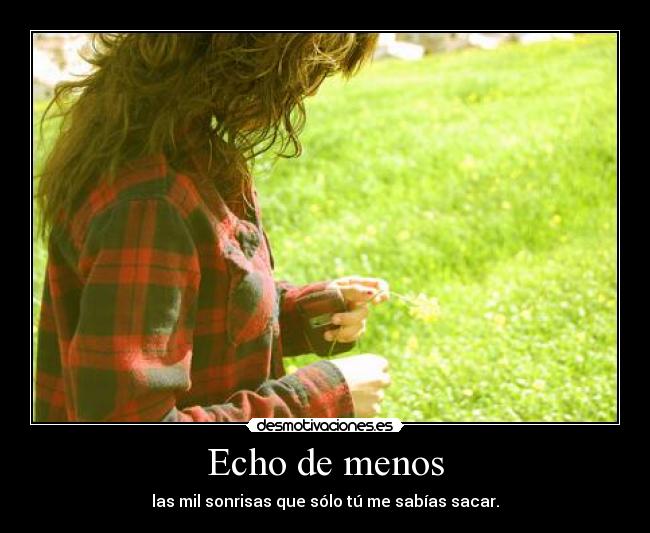 Echo de menos -