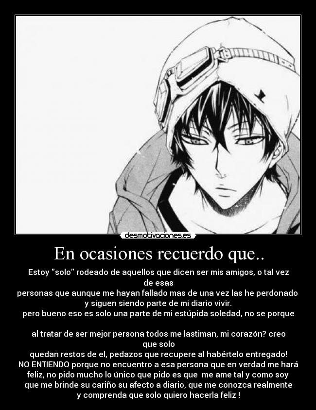 En ocasiones recuerdo que.. -