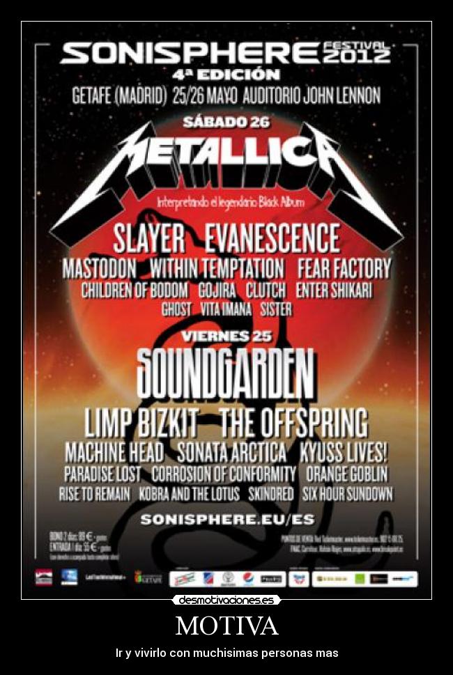 MOTIVA - Ir y vivirlo con muchisimas personas mas