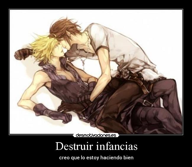carteles final fantasy squall leonhart cloud strife desmotivaciones