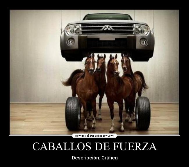 CABALLOS DE FUERZA - Descripción: Gráfica