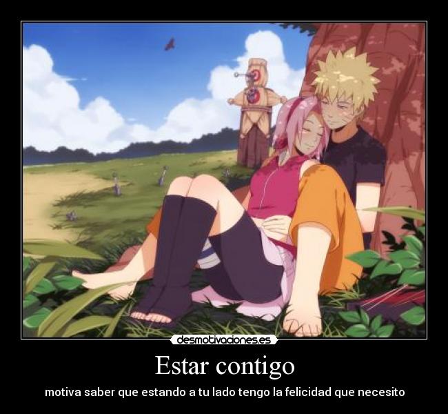 Estar contigo - motiva saber que estando a tu lado tengo la felicidad que necesito