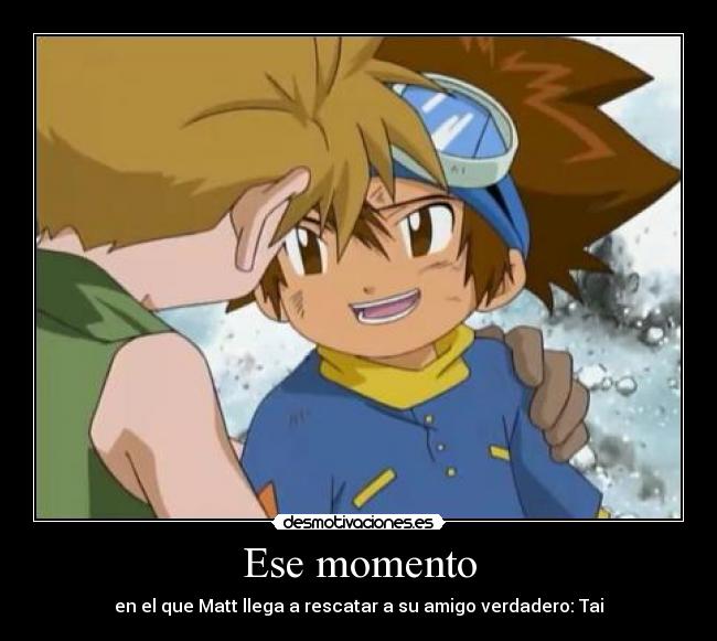 carteles tai matt digimon adventure desmotivaciones