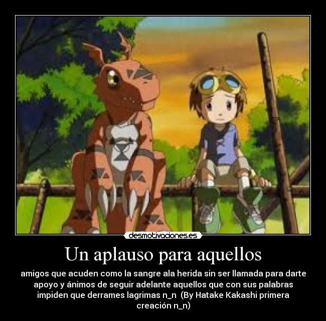 Un aplauso para aquellos -