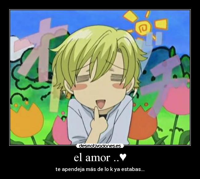 carteles amor tamki anime amor desmotivaciones