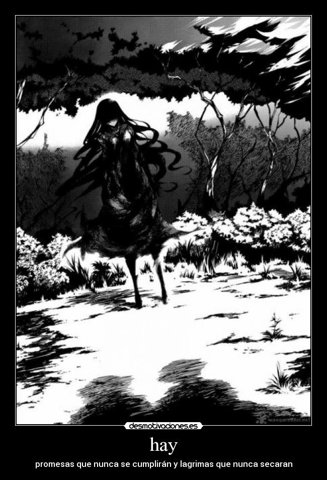 hay - promesas que nunca se cumplirán y lagrimas que nunca secaran