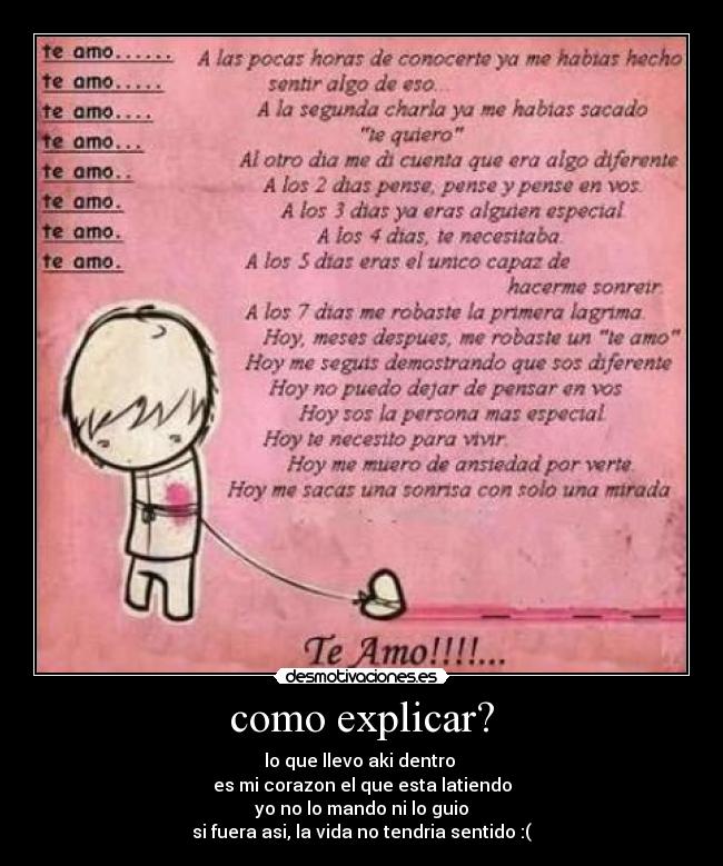 como explicar? - 