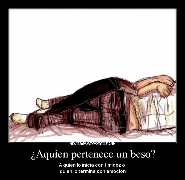 carteles beso desmotivaciones