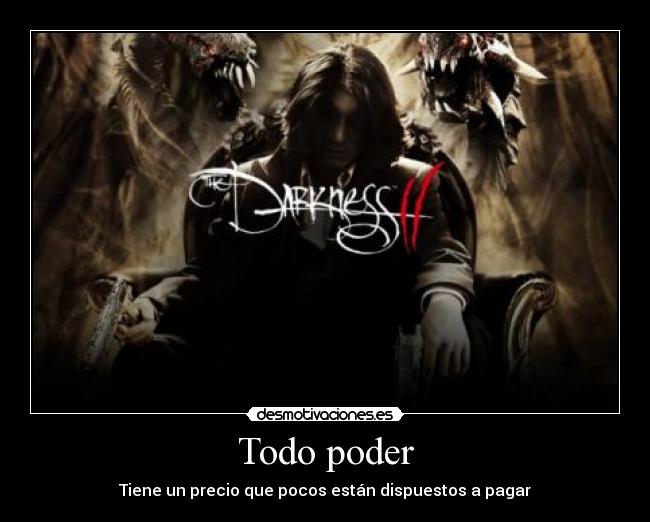carteles goresadik the darkness oscuridad estocado desmotivaciones