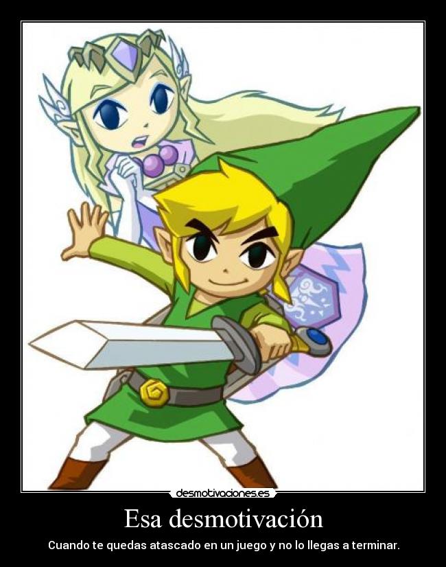 Esa desmotivación - Cuando te quedas atascado en un juego y no lo llegas a terminar.