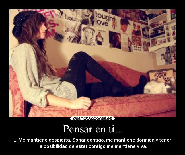 Pensar en ti... -