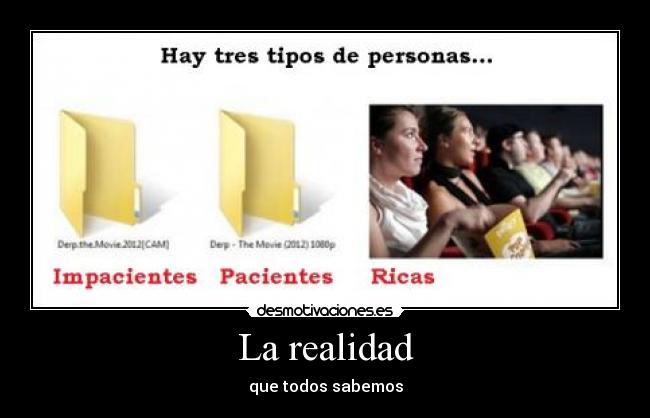 La realidad - que todos sabemos