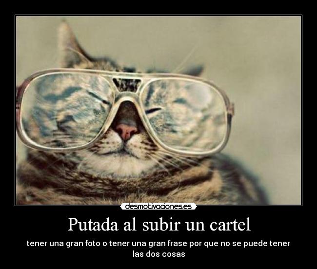 Putada al subir un cartel -