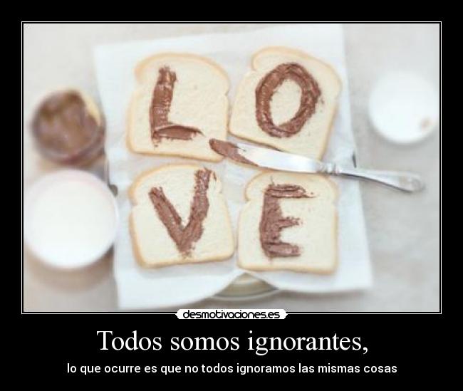 Todos somos ignorantes, - lo que ocurre es que no todos ignoramos las mismas cosas