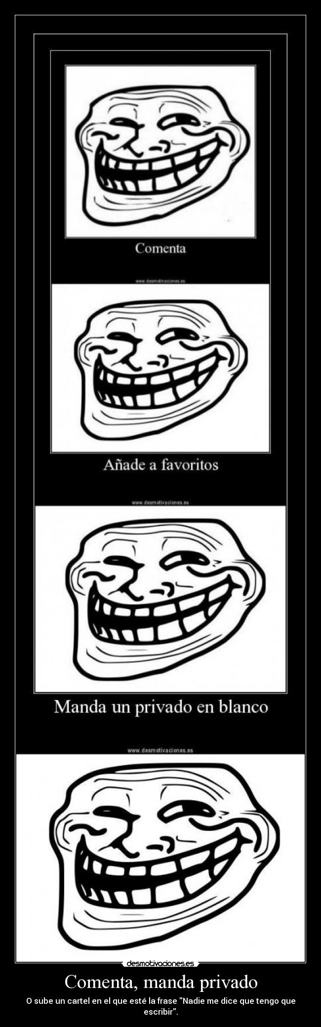 Comenta, manda privado - 