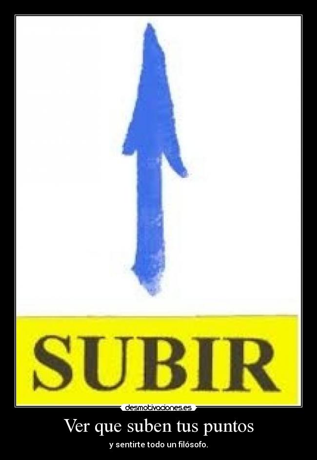 Ver que suben tus puntos -