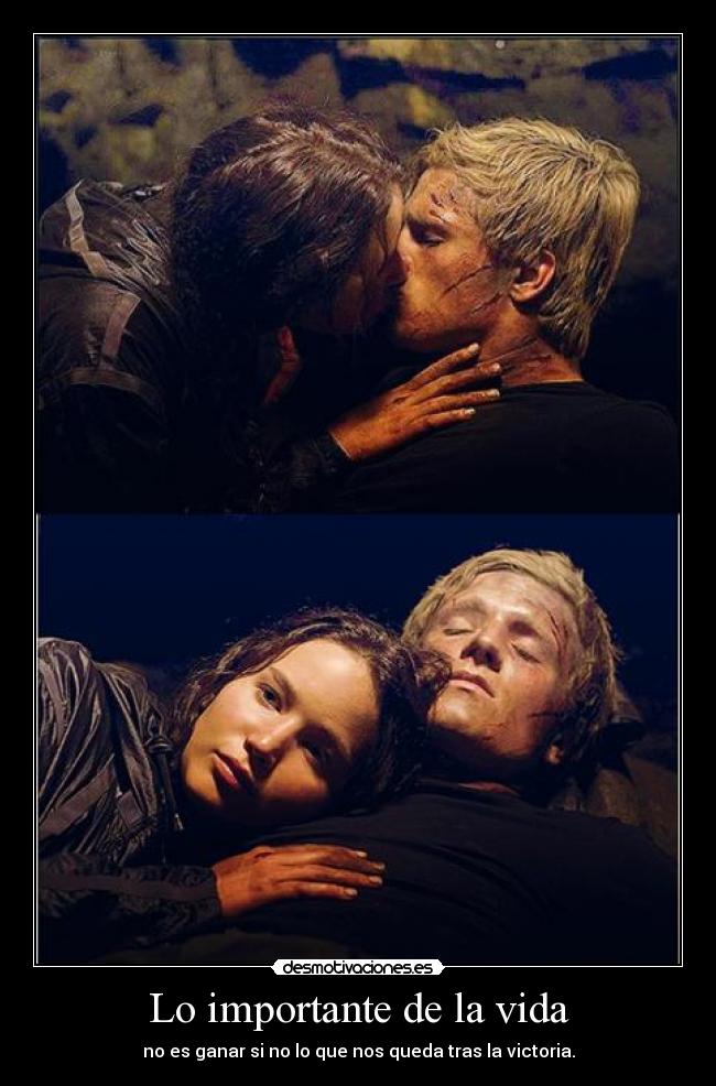 Lo importante de la vida - no es ganar si no lo que nos queda tras la victoria.
