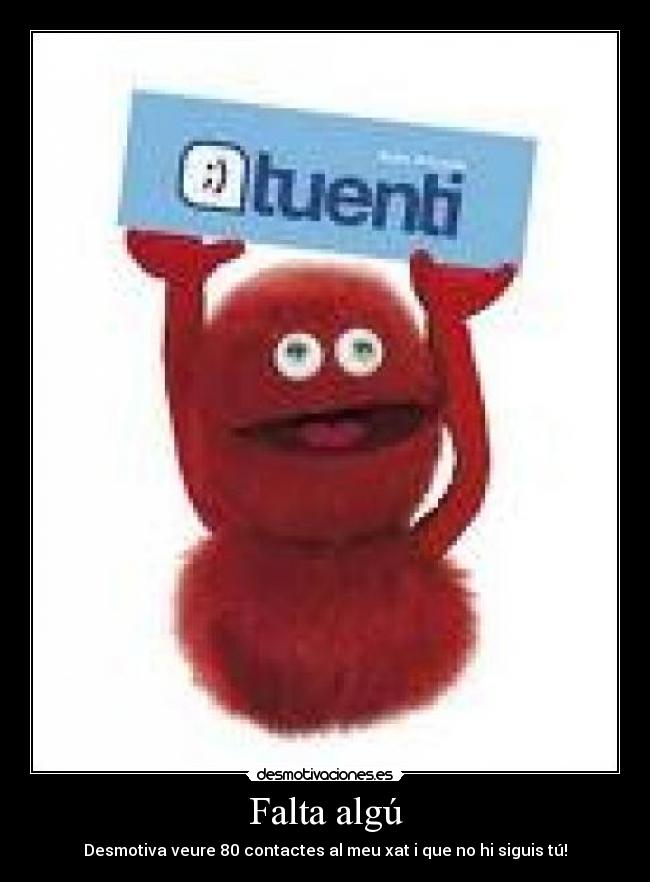 Falta algú -