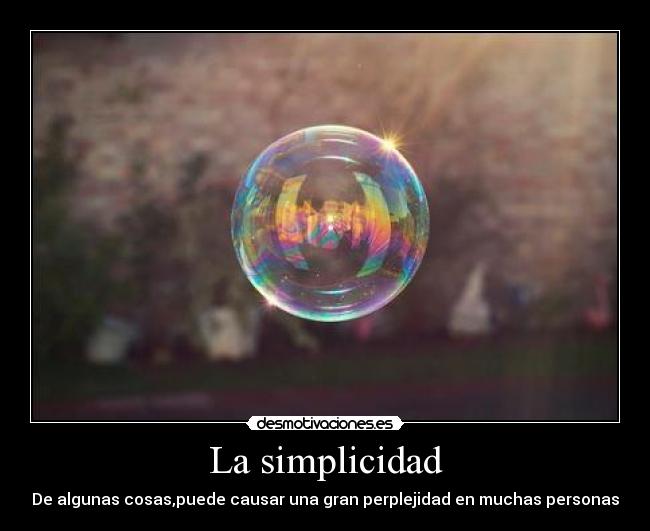 La simplicidad - 