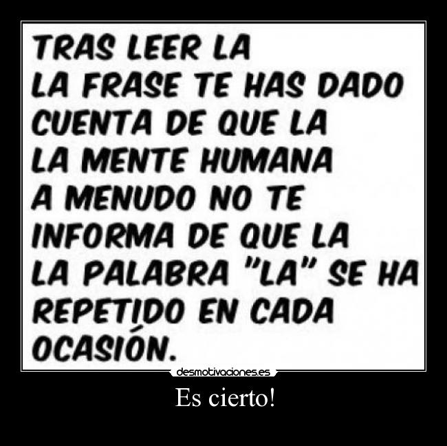 Es cierto! - 