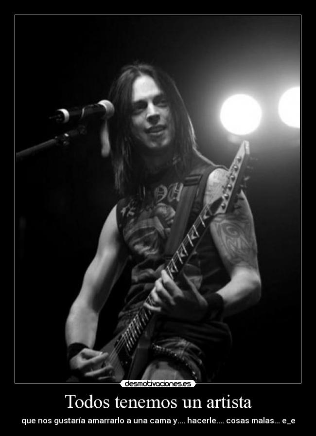 carteles musica rock metal bullet for valentine matt tuck cositas malas desmotivaciones