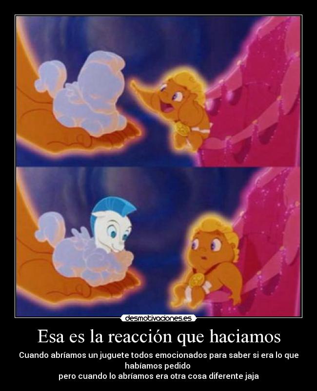 Esa es la reacción que haciamos -