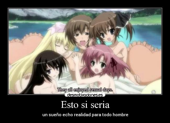 carteles seitokai ichizon harem echos reales anime fantasias desmotivaciones