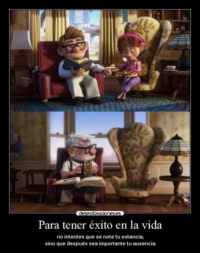 Para tener éxito en la vida -