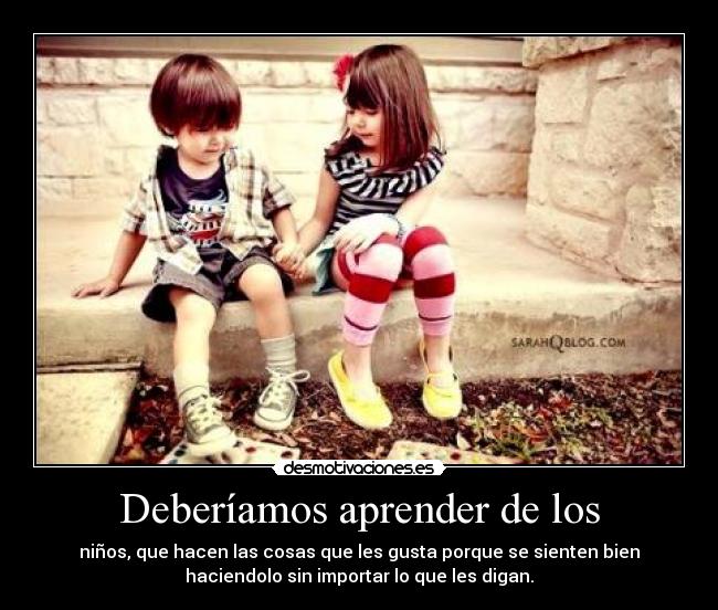 Deberíamos aprender de los - 