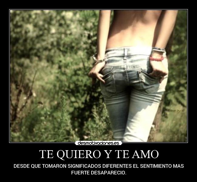 TE QUIERO Y TE AMO -