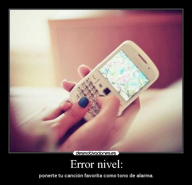 Error nivel: - 