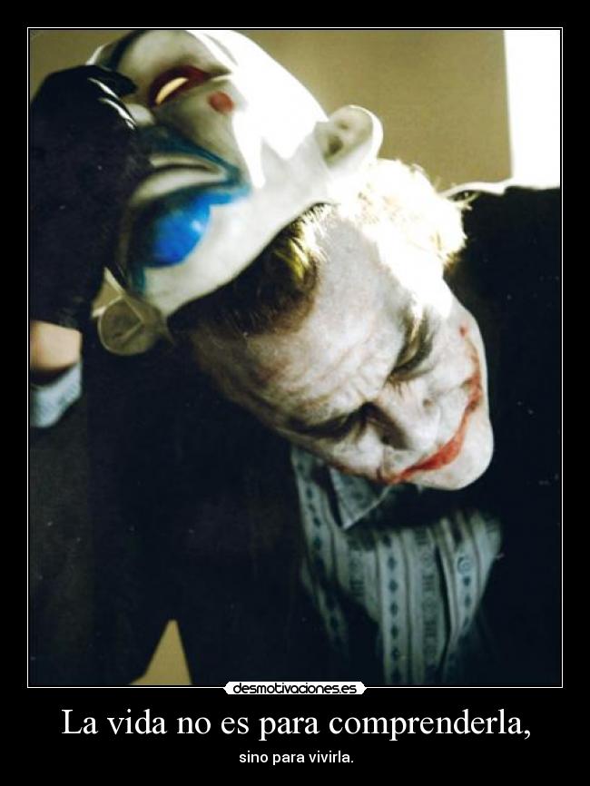 carteles vida intruders darkjosiko joker encanta desmotivaciones