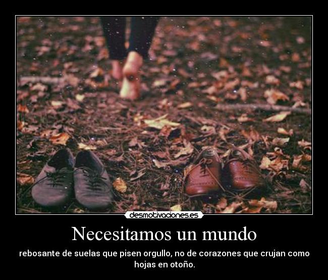 Necesitamos un mundo - 
