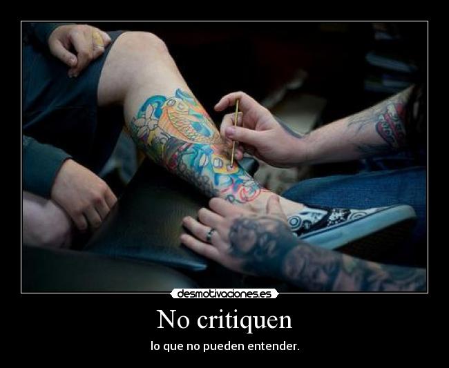 No critiquen -